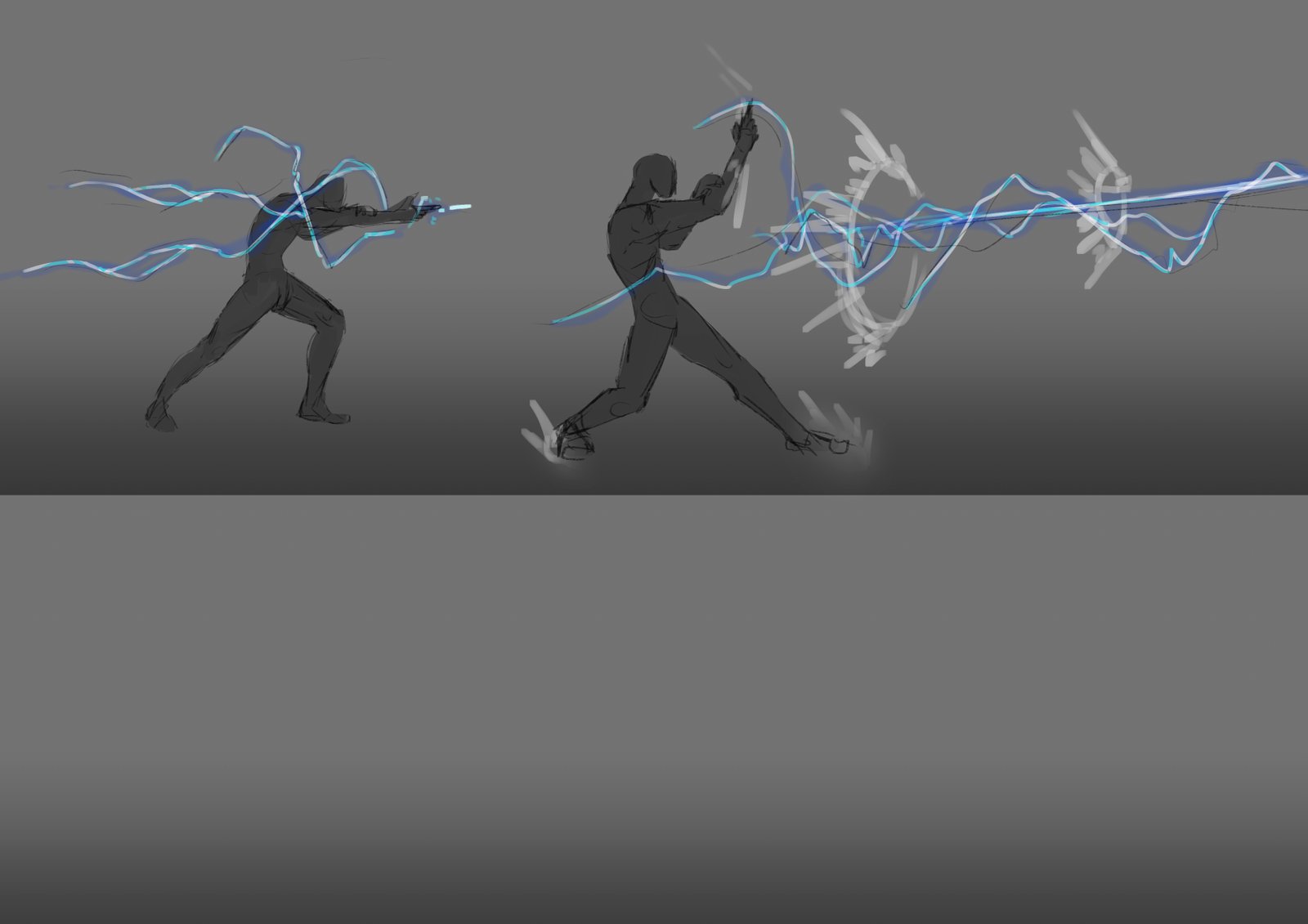 VFX/attack concepts for 1st internship with Gatling Gecko Studios.